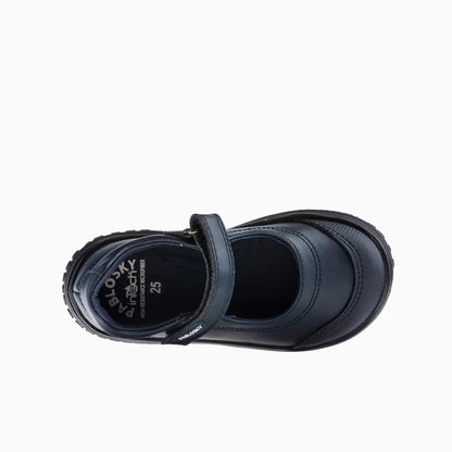 Zapatos colegiales niña barefoot marino - Pablosky