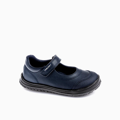 Zapatos colegiales niña barefoot marino - Pablosky