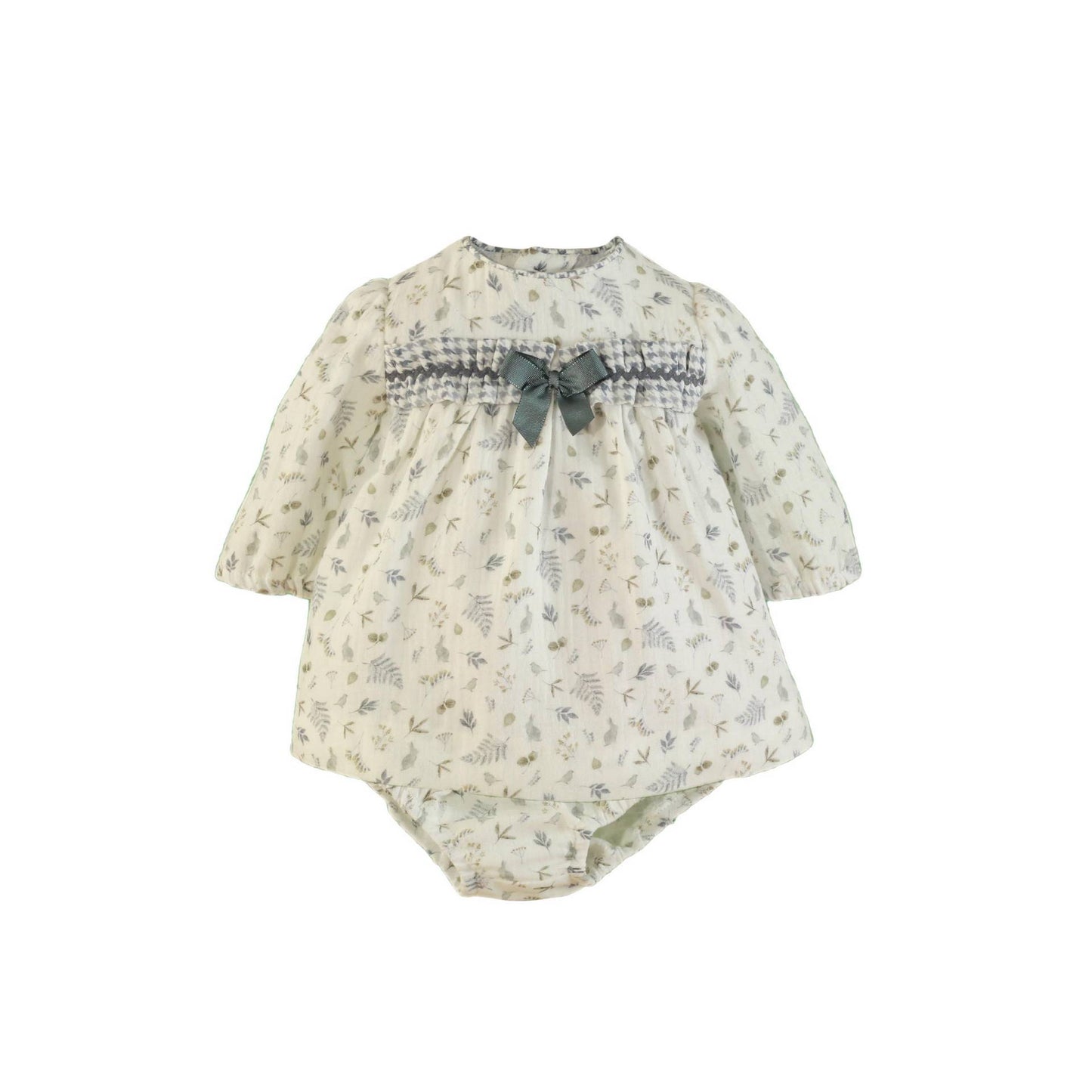 Vestido estampado hojas Bosque Miranda