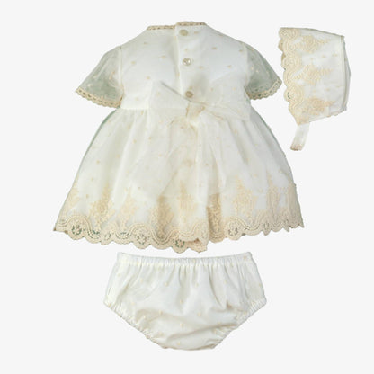 Vestido ceremonia beige Miranda