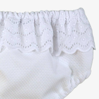 Braguita bebé blonda blanca  Miranda