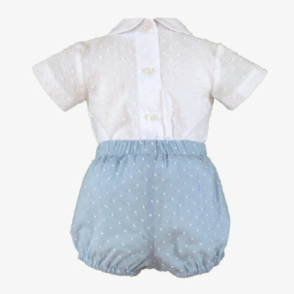Conjunto bebe celeste plumeti Miranda