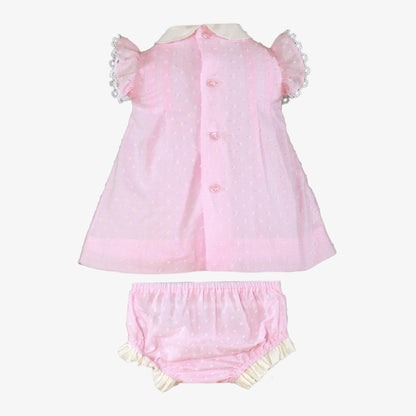 Vestido plumeti rosa Miranda