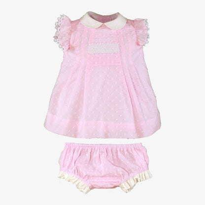 Vestido plumeti rosa Miranda