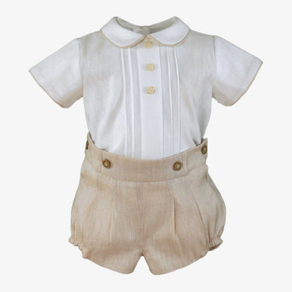 Conjunto bebe beige Miranda
