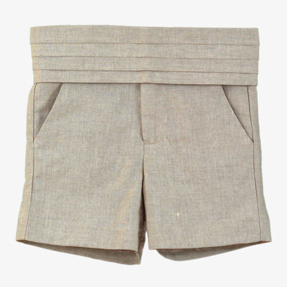 Pantalón corto niño cinturilla beige Miranda