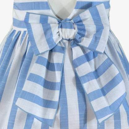 Vestido niña franjas azules Miranda