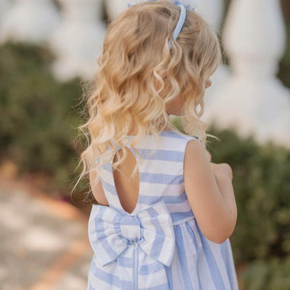 Vestido niña franjas azules Miranda