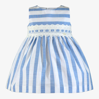 Vestido niña franjas azules Miranda