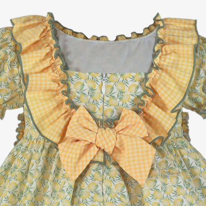 Vestido niña estampado limones Miranda