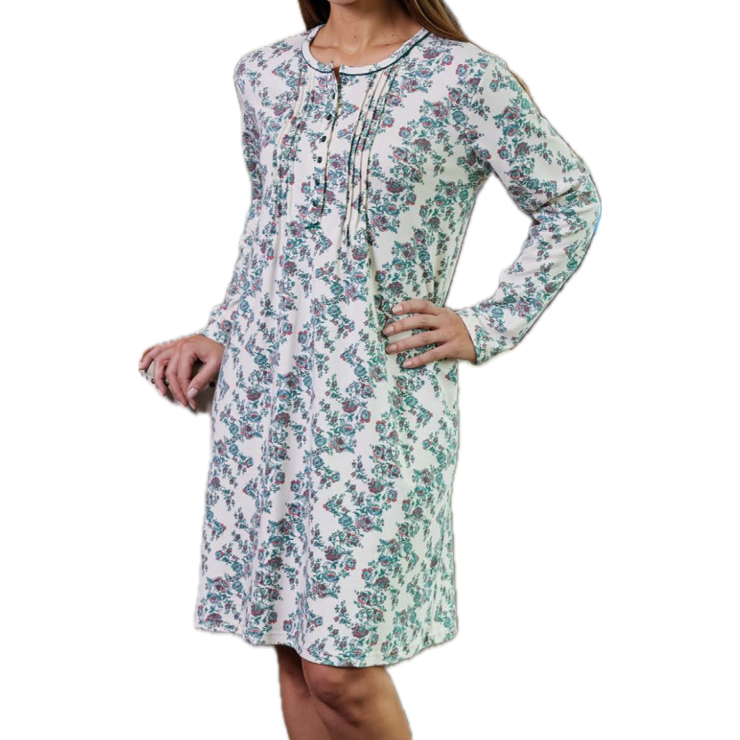 Camisón flores verde - Cue