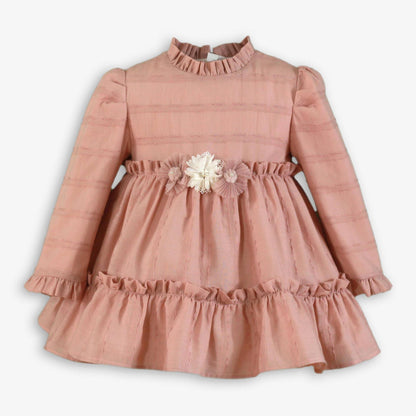 Vestido bebé ceremonia con aplique floral Dorothy - Miranda