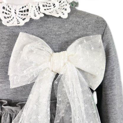 Vestido infantil gris Daphne - Miranda