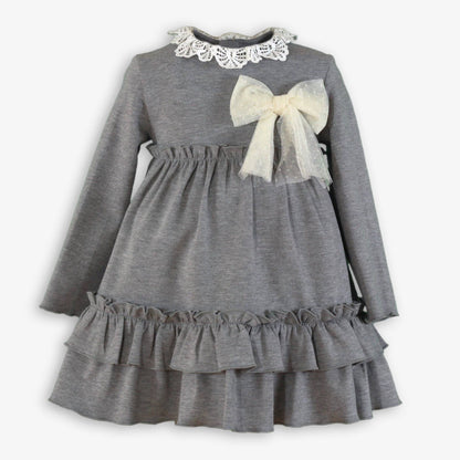 Vestido infantil gris Daphne - Miranda