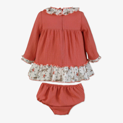 Vestido bebé salmón Isabella - Miranda