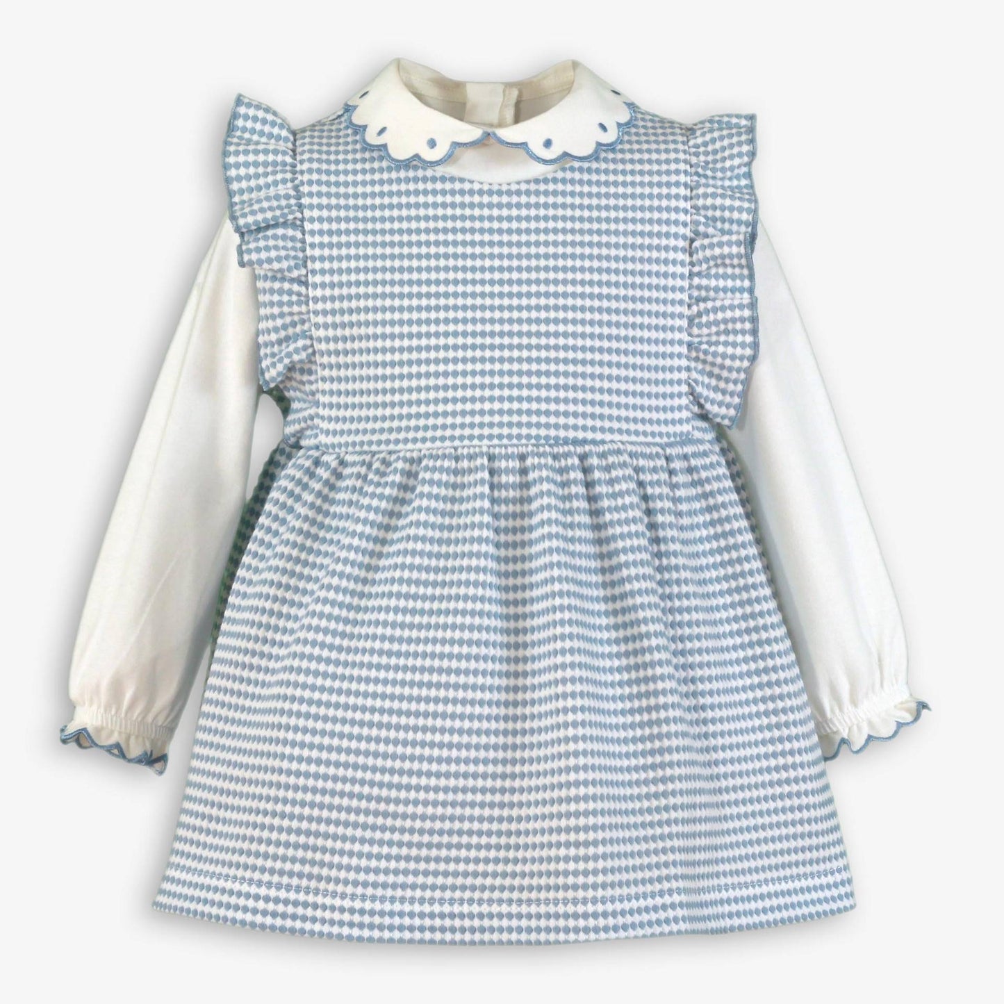 Vestido bebé vichy azul Lucy - Miranda