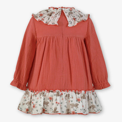Vestido infantil salmón Isabella - Miranda