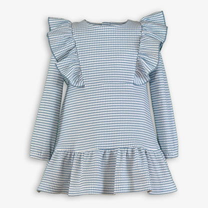 Vestido infantil vichy azul Lucy - Miranda