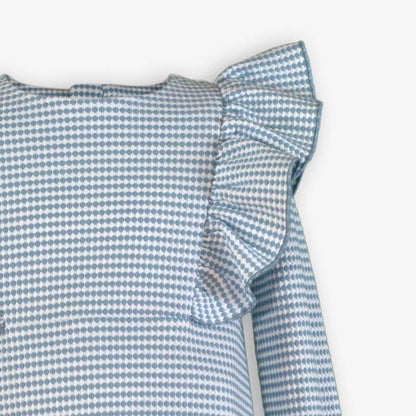 Vestido infantil vichy azul Lucy - Miranda