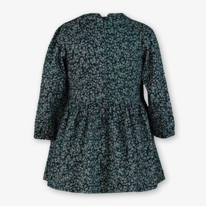 Vestido infantil flores verde Bosque - Miranda