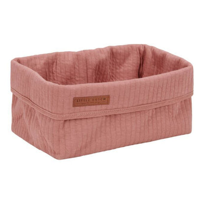 Cesta grande almacenaje puro rosa - Little Dutch