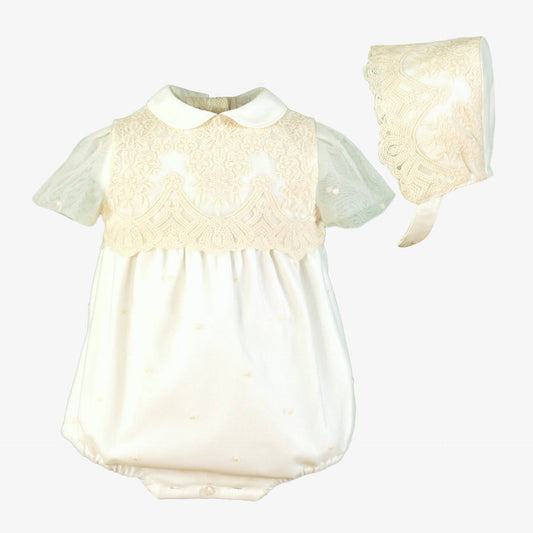 Pelele ceremonia Tul crema  - Miranda