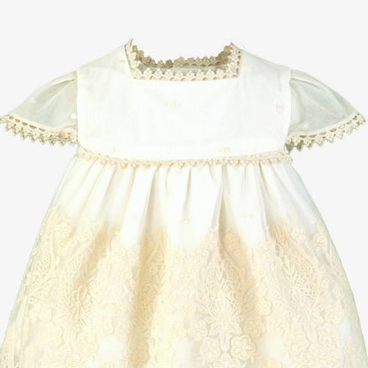 Vestido ceremonia tul crema  - Miranda