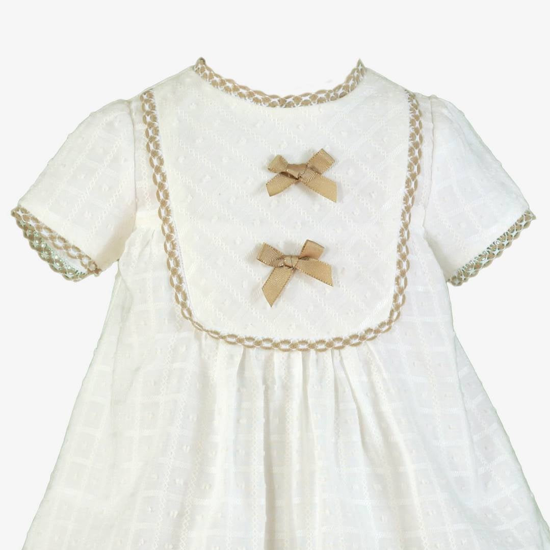 Vestido ceremonia Puntilla Arena  - Miranda