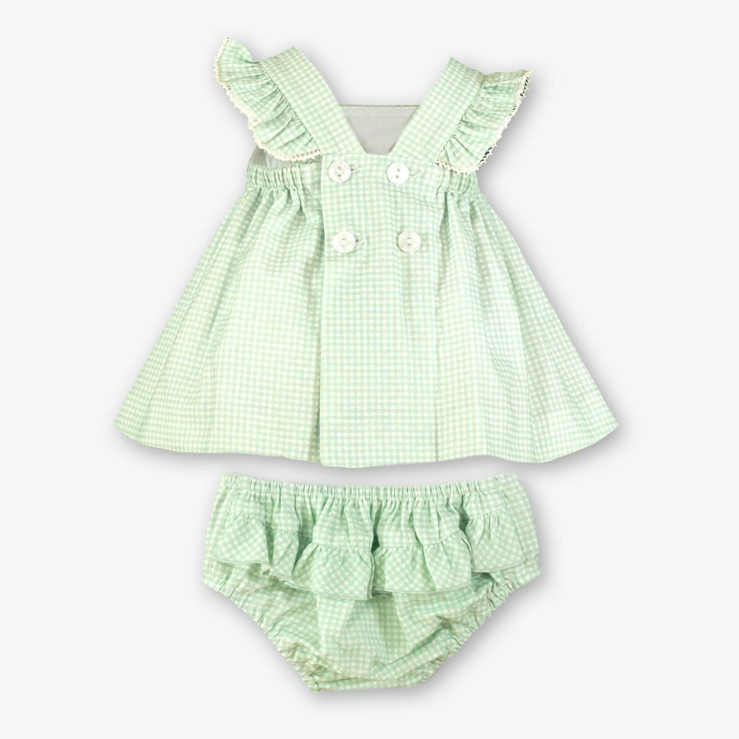 Vestido jesusito braguita Vichy Mint  - Miranda