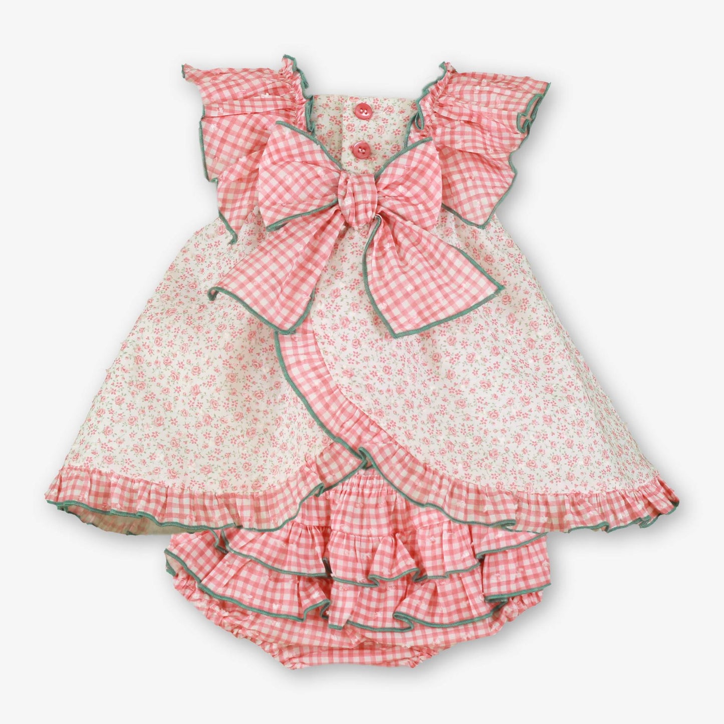 Vestido jesusito braguita Flores Vichy  - Miranda