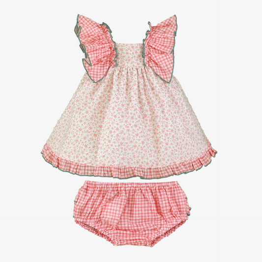 Vestido jesusito braguita Flores Vichy  - Miranda