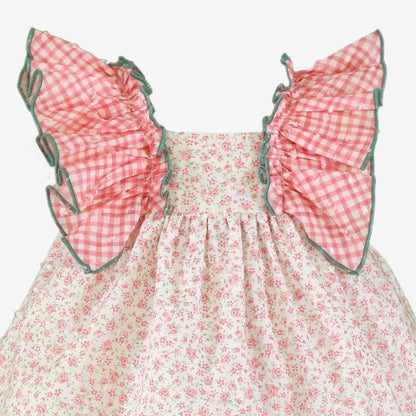 Vestido jesusito braguita Flores Vichy  - Miranda
