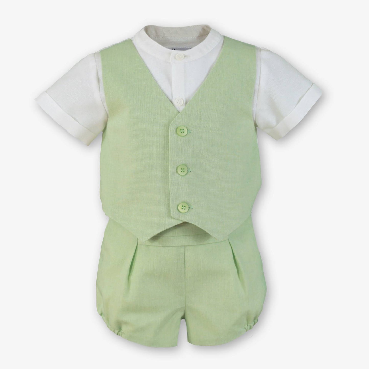 Conjunto bebe niño Chaleco Verde - Miranda