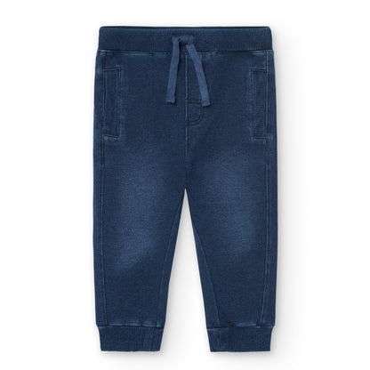 Pantalón denim blue básico niño