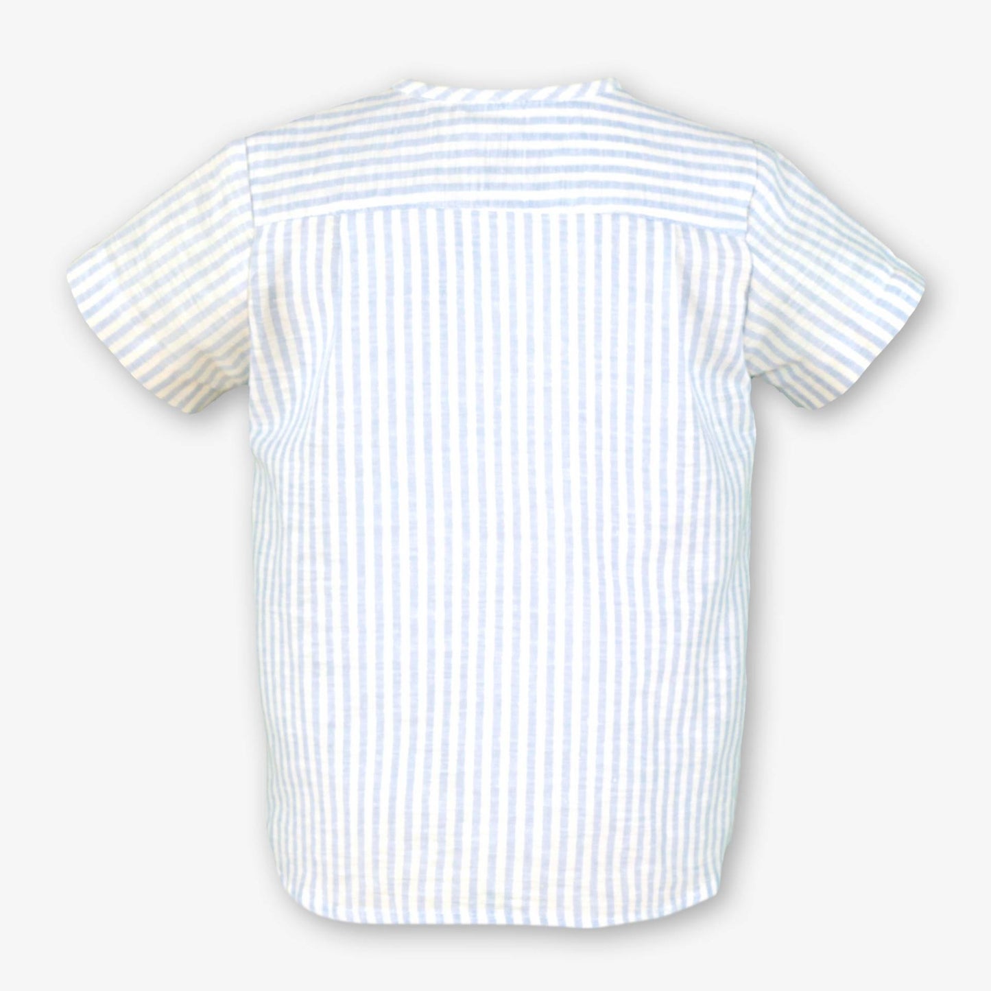 Conjunto bebe niño Bermuda y Camisa celeste - Miranda