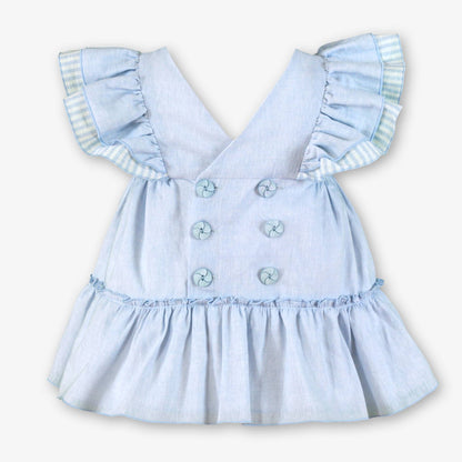 Vestido bebé Celeste Volante - Miranda