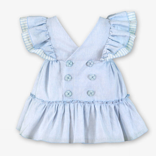 Vestido bebé Celeste Volante - Miranda