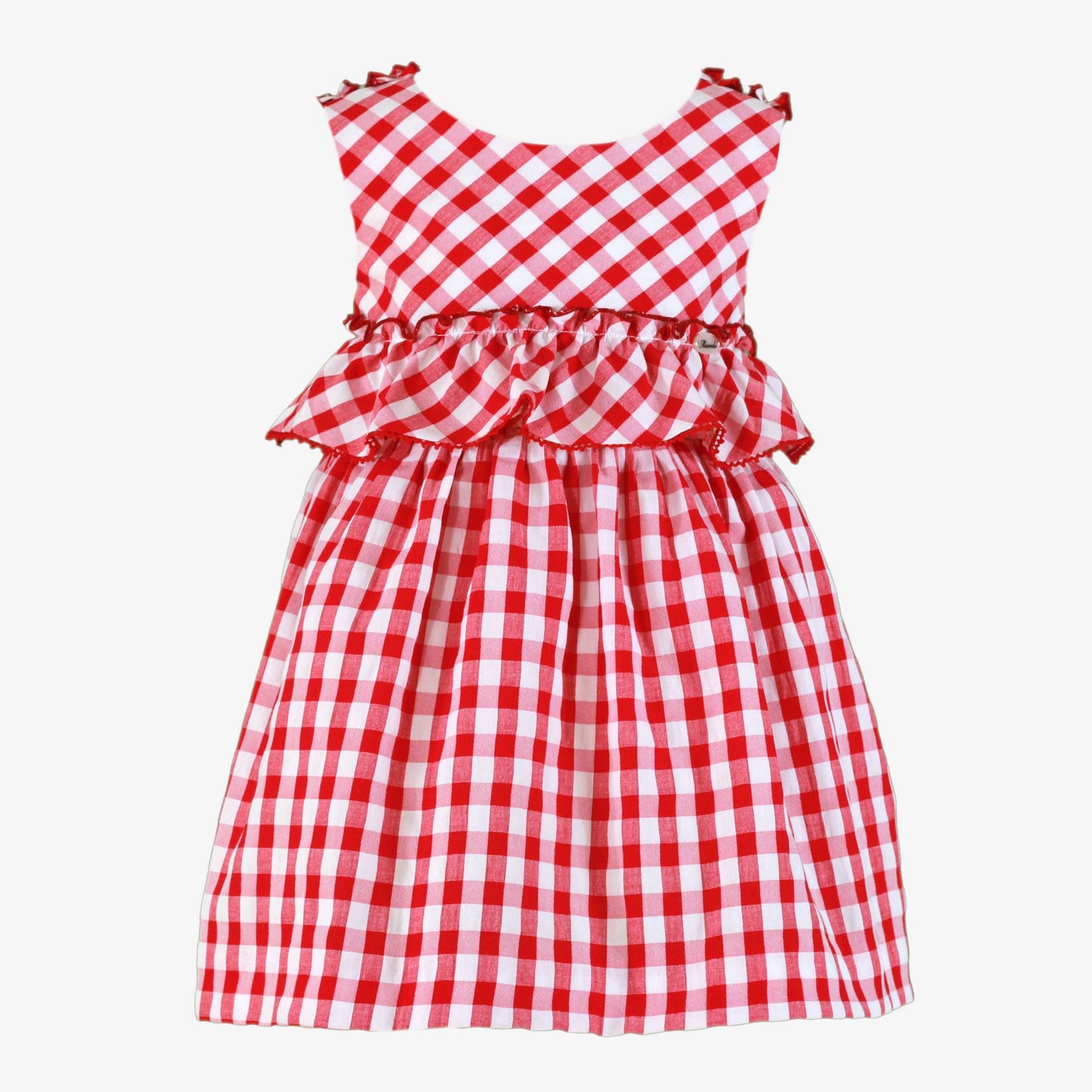 Vestido niña Vichy Rojo  - Miranda