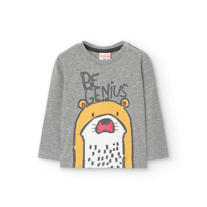 Camiseta morsa gris básica - Boboli