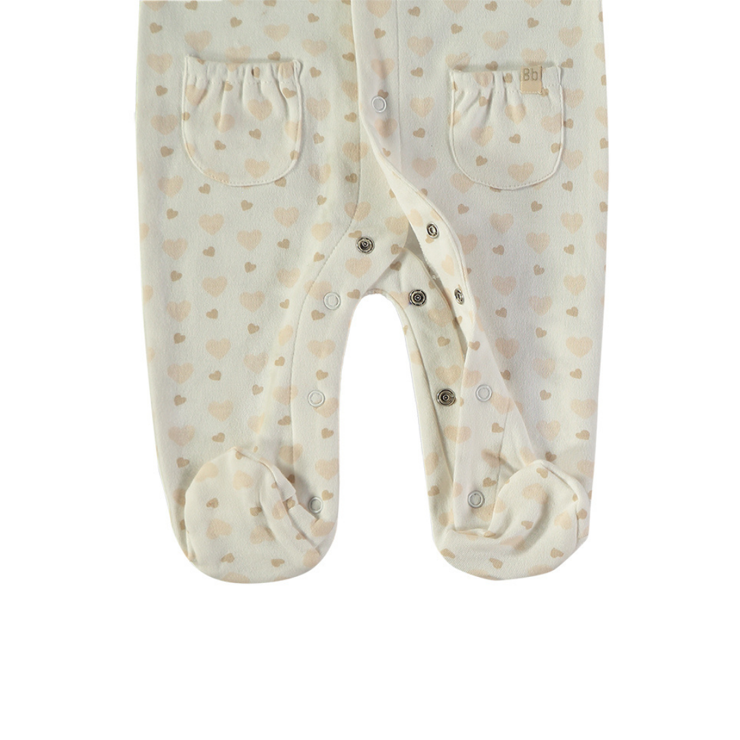 Pelele Corazones Beige – Babybol