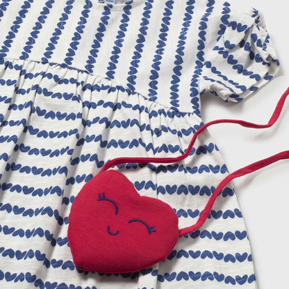 Vestido estampado con bolso Corazones - Mayoral