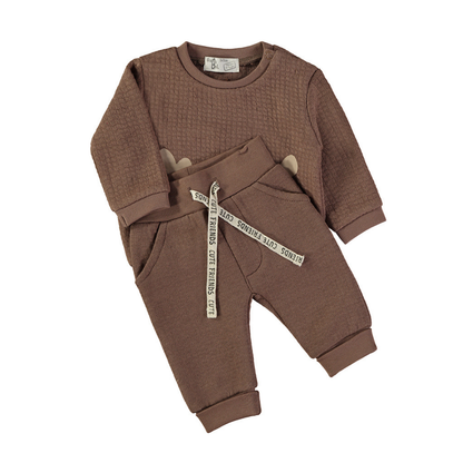 Conjunto Sudadera y Pantalón Reno Marrón – Babybol