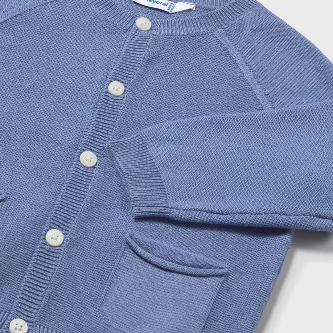Cárdigan tricot bebé Azul Capri - Mayoral