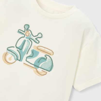 Camiseta niño Vespa bordada - Mayoral