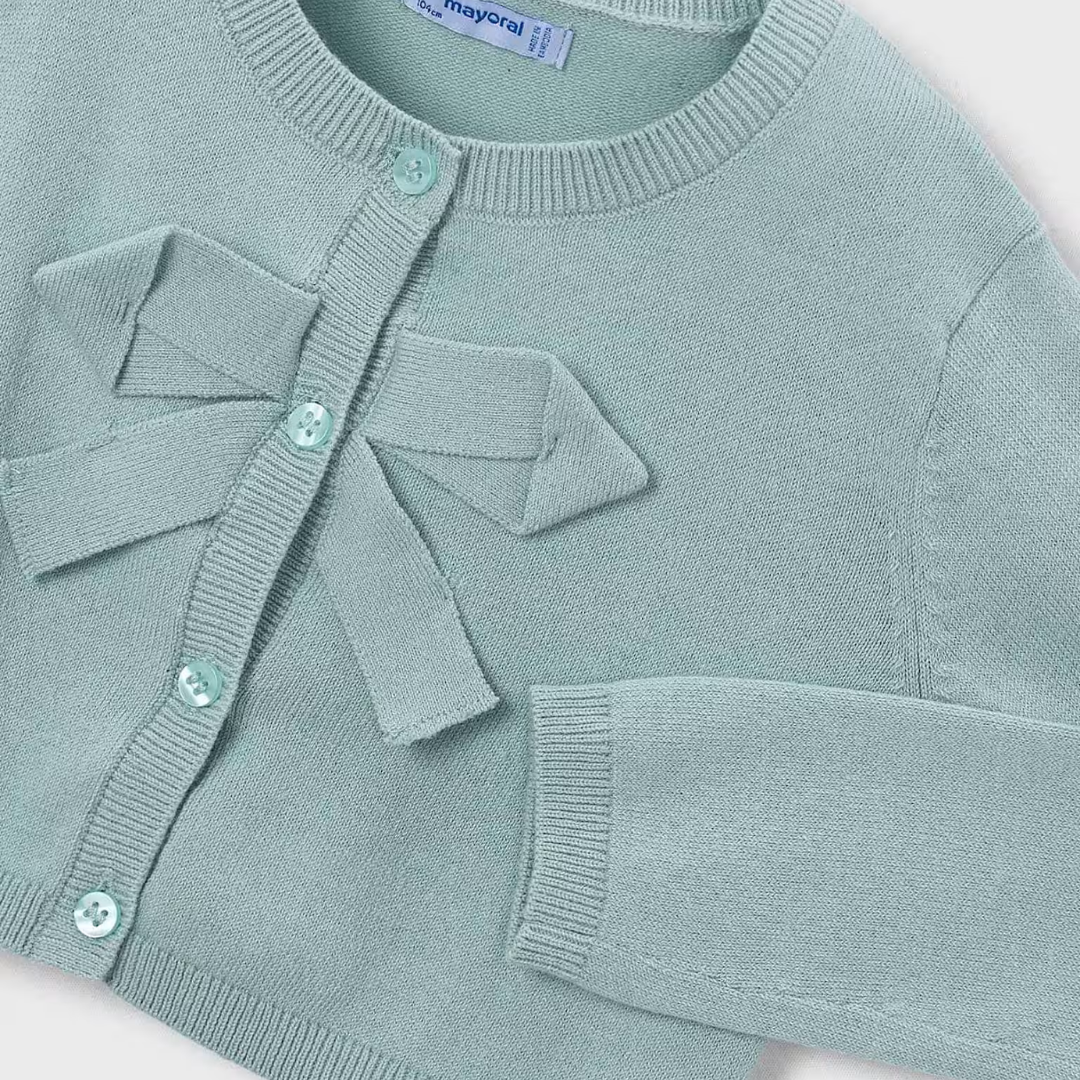 Rebeca tricot básica niña Lago - Mayoral