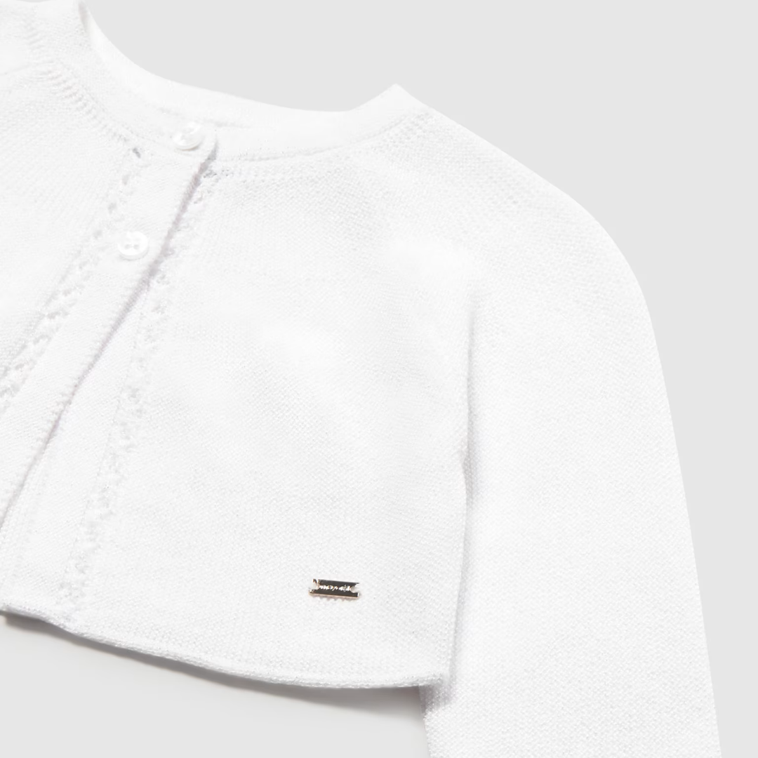 Rebeca tricot bebé niña blanco - Mayoral