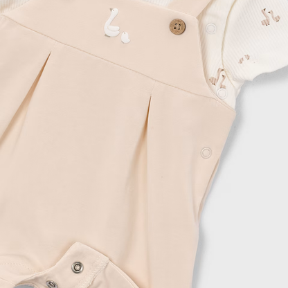 Pelele peto beige niño Oca - Mayoral
