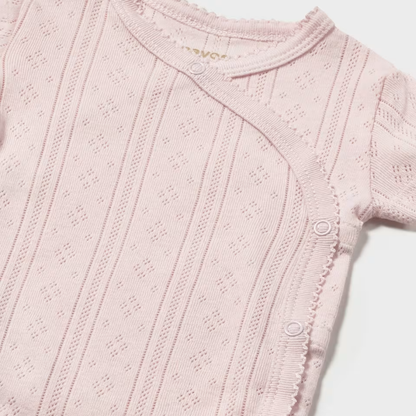 Body manga corta calado rosa - Mayoral