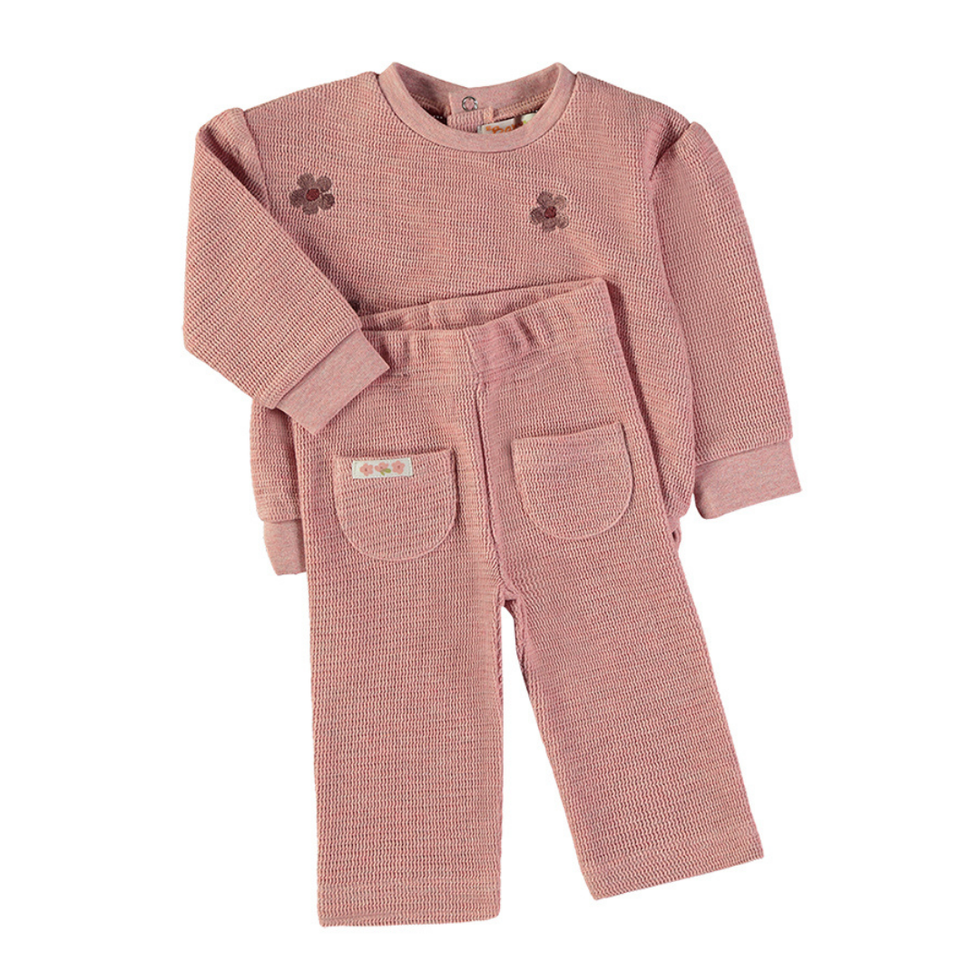 Conjunto Punto Rosa Flores – Babybol