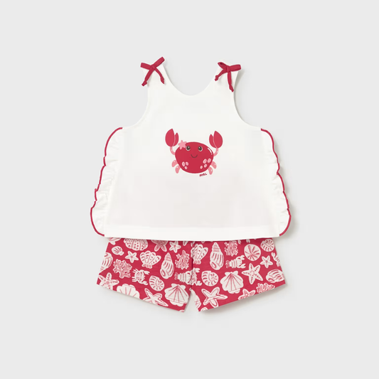 Conjunto bebé Cagrejo Rojo- Mayoral